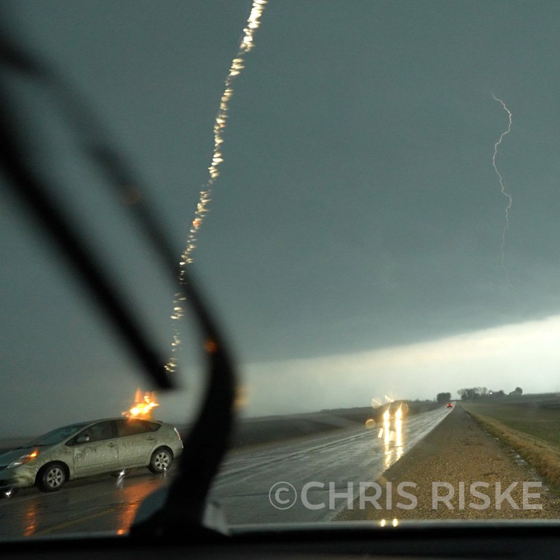 MY FRIEND'S CAR WAS STRUCK BY LIGHTNING AND I CAUGHT IT