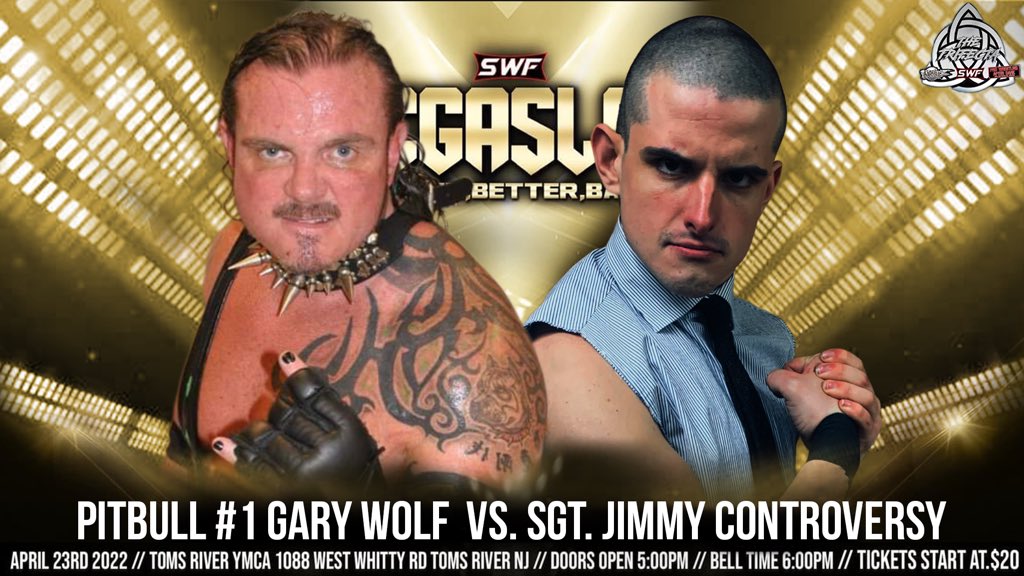 JimmyControvrsy's tweet photo. TOMORROW SGT. Jimmy Controversy Speaks at the SEPD Sports Entertainment Police Dept. Headquarters regarding his The One on One DREAM FIGHT against ECW Original Pitbull Gary Wolf at @SWFLive MEGASLAM 2022 
Tickets available now !
https://t.co/u5qhik3Thd https://t.co/gP3ojfegJn