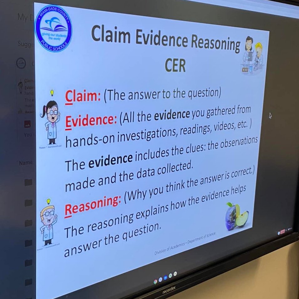 sfhs_toros's tweet photo. Mrs. Hyde and Mrs. Phillips collaborated to teach biology students to use Claims, Evidence, &amp; Reasoning (CER) #literacy skills to answer scientific questions. Students created CER anchor charts, annotated #Newsela articles, and created #LucidChart mind maps!  #BaldwinProud https://t.co/pLIc9xFbFI