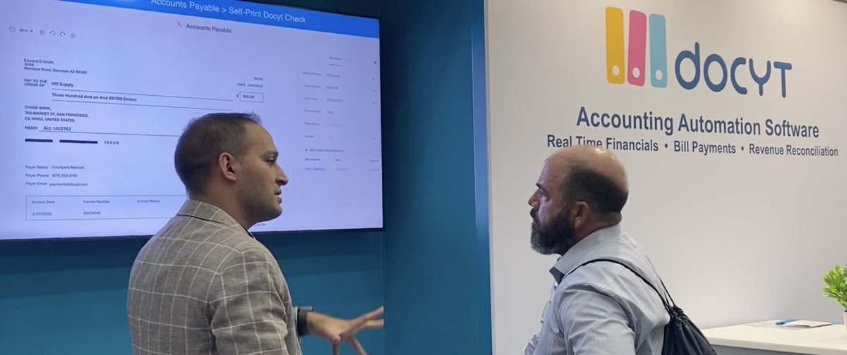 #AAHOA is happening now, and #Docyt is here for it! Here is our talented CTO, @docyteers (Sugam Pandey) giving a live demo. Stop by booth 2003 and say hello!
#AAHOACON22 #AAHOA #ArtificialIntelligence