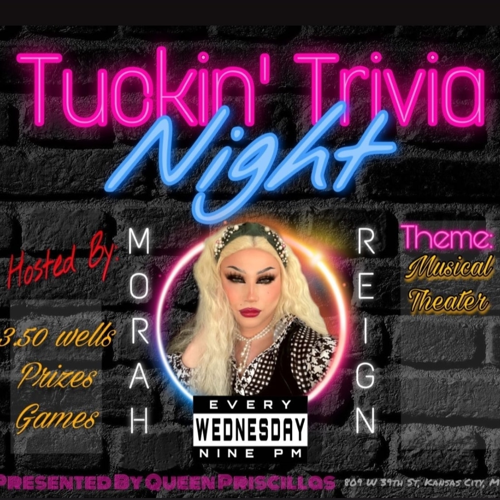 QueenPriscillaz's tweet photo. Trivia every Wednesday at 9pm. Hosted by Queen Morah Reign. Every week will be a different theme, tonight's theme is Musical Theater!

$3.50 wells, prizes, and games! 
Join us for the fun! https://t.co/HsdvDxhQUf