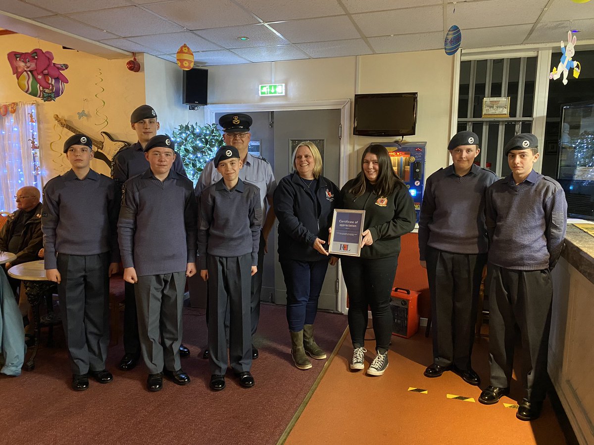 Tonight the squadron received a certificate of appreciation for our help in the poppy appeal the certificate was presented by the committee fundraiser for the Worcestershire area Amanda Clemente-Hunt <a href="/ComdtAC/">Commandant RAF Air Cadets</a> <a href="/RCWalesandWest1/">RC Wales and West</a> @OCWMercianWing <a href="/PoppyLegion/">Royal British Legion</a>