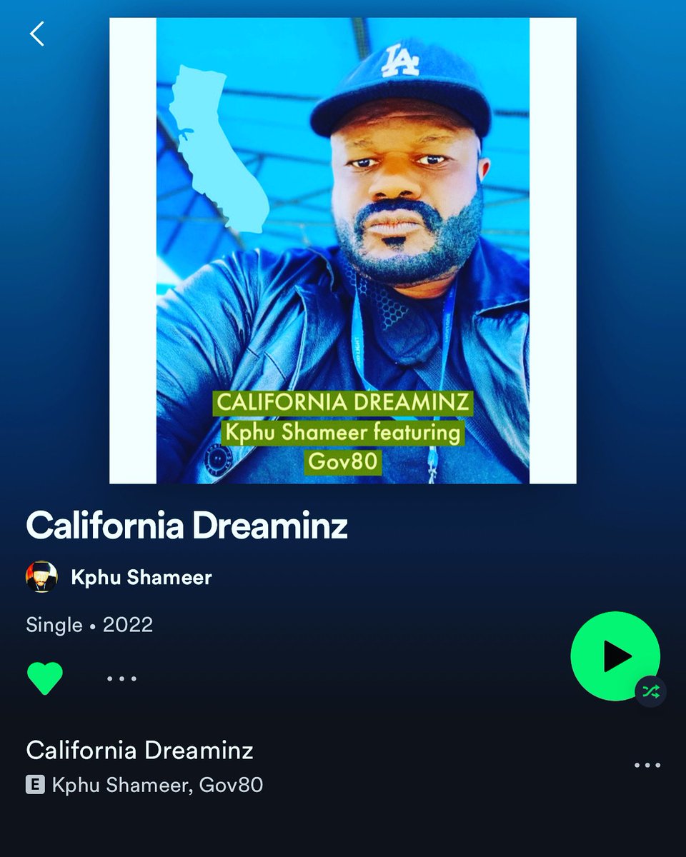 New single out California dreams on Spotify