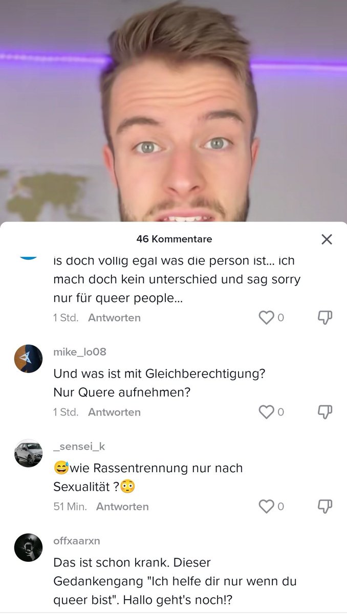 lenosapiens's tweet photo. Schon faszinierend wie Leute sich auf Druck diskriminiert fühlen wollen. (Es ging um Orgas, die queeren Flüchtlingen Unterkünfte in DE vermitteln) https://t.co/Z26Fx6ZVCu