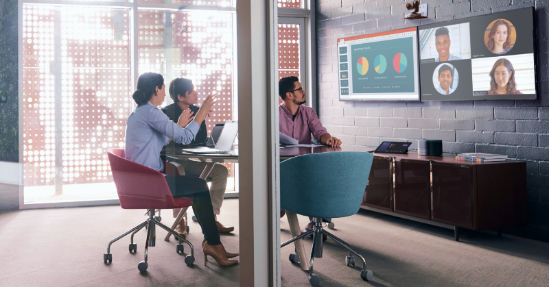 AlexChoHP's tweet photo. A great write-up that hits on the crux of our partnership with @PolyCompany: digging deep on investing in an accessible #hybrid experience. @MGleason_TT and @TechTargetNews break it down: