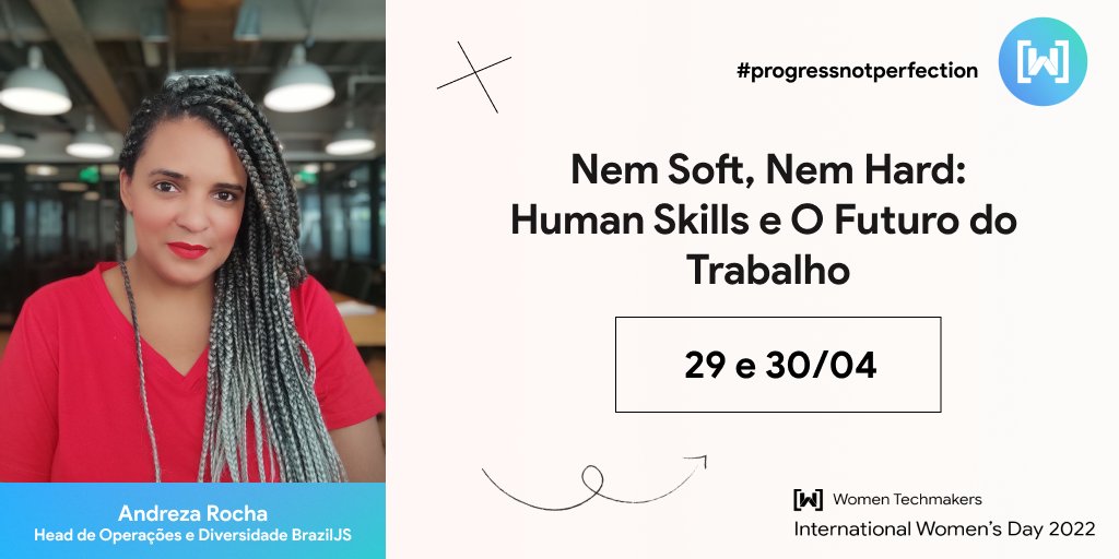passalanorh's tweet photo. Oie!

Convido vcs para conversarmos sobre Human Skills e o Futuro do Trabalho. Vamos nessa?

Evento : International Woman's Day, da Comunidade Woman Tech Makers💫

Online, gratuito e aberto ao público, nos dias 29 e 30/04!
https://t.co/8Em0tHH3EB

#IWD #WomanTechMaker https://t.co/ZVtkgnDd6R