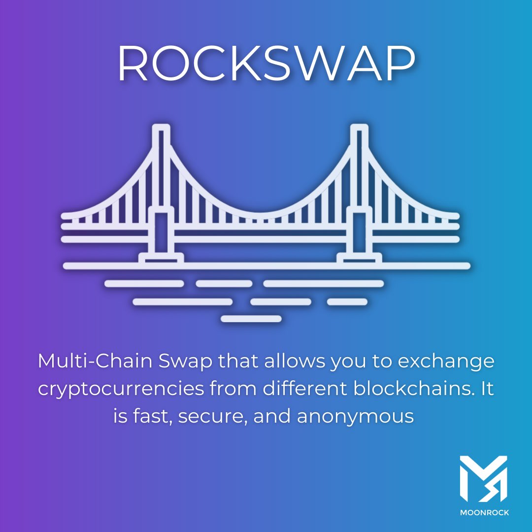 Let MoonRock help you swap #btc to #ETH, #DOGE to #MATIC, #Solana to #shiba and much more! Use our RockSwap! It is fast, secure, and anonymous

RockSwap:
moonboard.moonrockdao.com/#/rockswap