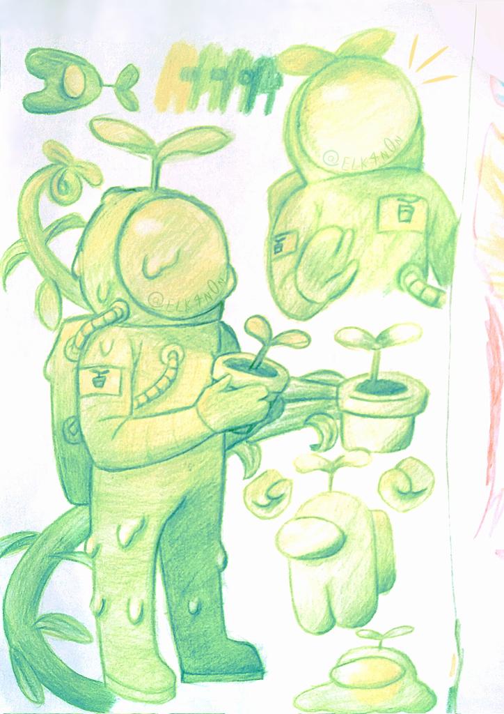 El_K4n0n's tweet photo. #traditionalart #AmongUs #crewsona https://t.co/sb5iDDCHtt