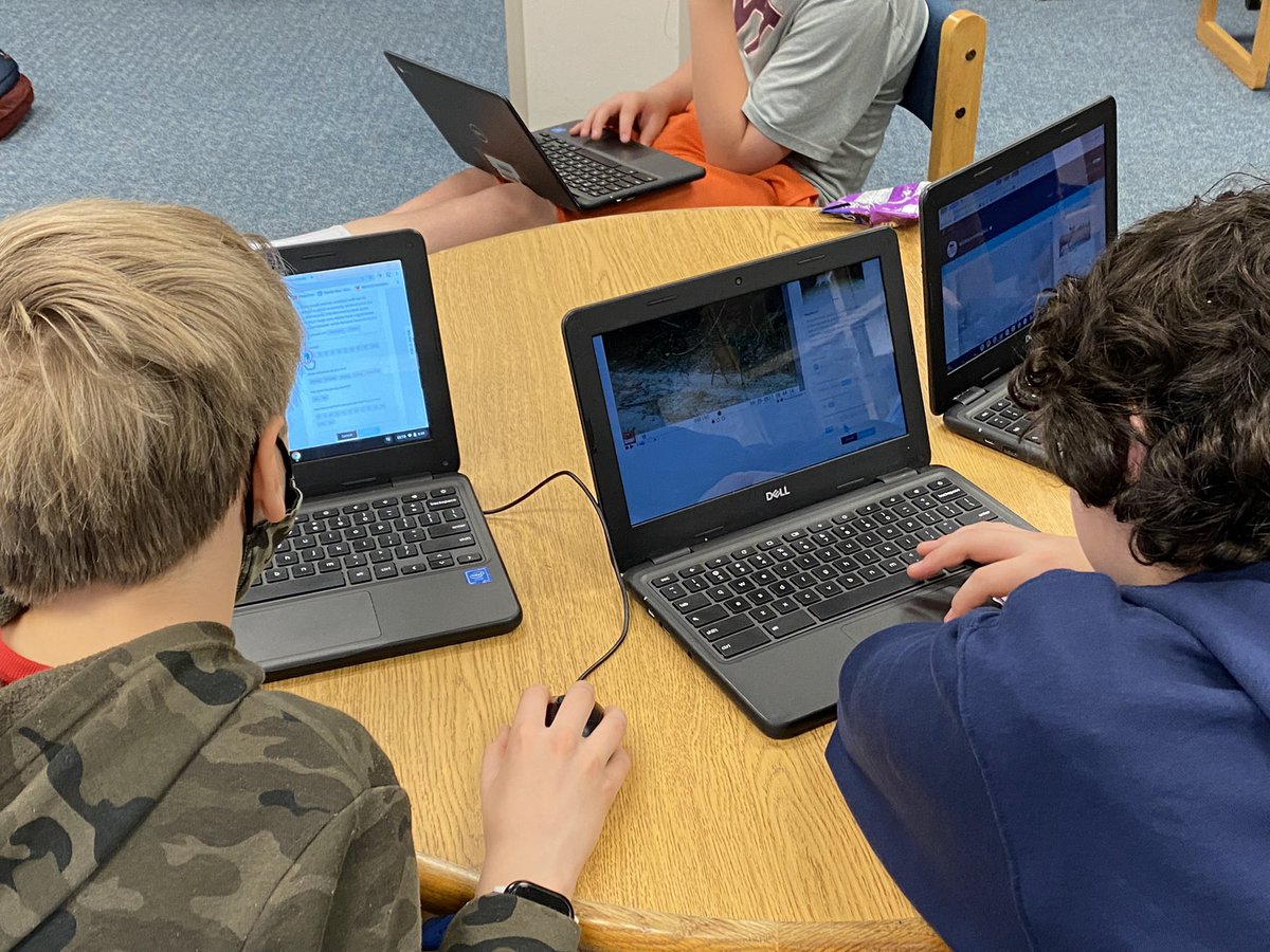 The <a href="/BruinsBMS/">Blacksburg Middle School</a> CPod Cardinals are headed into Spring Break after spending their Science classes in the Library this week celebrating School Library Month, National Poetry Month &amp; Citizen Science Month! <a href="/mcpsvalibraries/">MCPS VA Libraries</a> <a href="/SciStarter/">SciStarter</a>