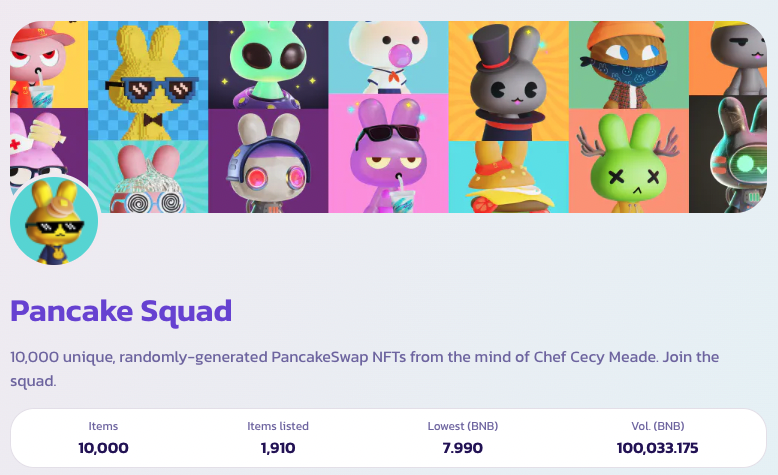 Boom

#PancakeSquad just hit 100,000 BNB in total volume🥳

That's currently ~$42M