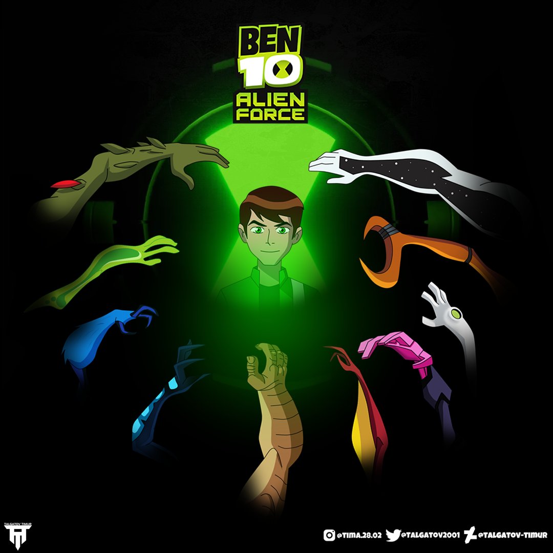 All the aliens identified on this concept art for Ben 10 Alien