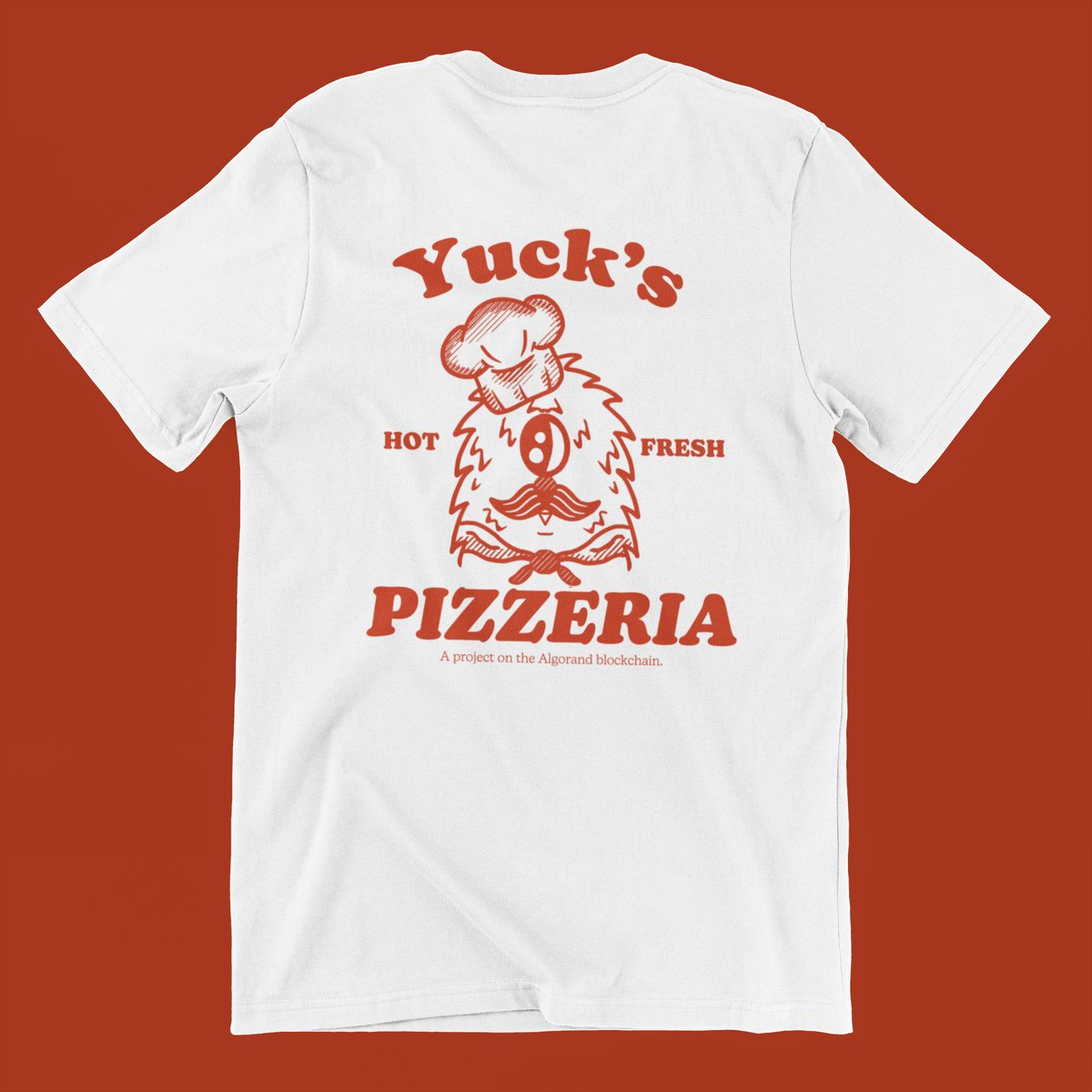 yucksalgo's tweet image. yum yum yum say you love pizza and yucks and algo all at once. SLAP IT ON THE BACK OR THE FRONT OF THE SHIRT??? 

#algofam #algonft #algorand #algonfts