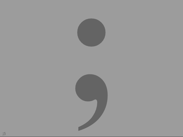 chalkglue's tweet photo. semicolon; : the most innovative NFT of the last 12 hours. Onchain semicolons, randomized colors, no website, no twitter. 

https://t.co/bpuXXTU0LJ https://t.co/Xhxw3efN6l
