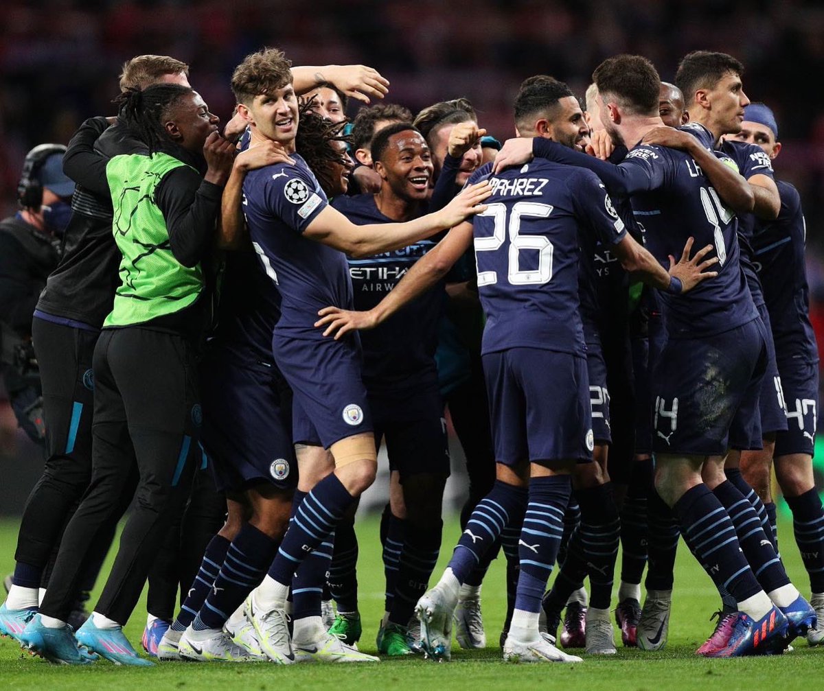 sterling7's tweet photo. On to the semi-finals 😉 #UCL https://t.co/yKloYN69n2