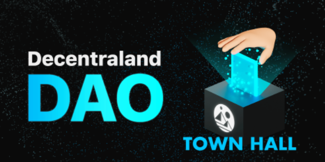 decentraland's tweet photo. Take part in the DAO's activities—attend the next town hall Thursday at 4:30PM EST/9:30PM UTC in the dedicated discord server: https://t.co/0TtqWLiMiu

Find out what's happening in the community, discuss pressing issues, and learn more about proposals and grants up for vote. https://t.co/JnSodVAc6S