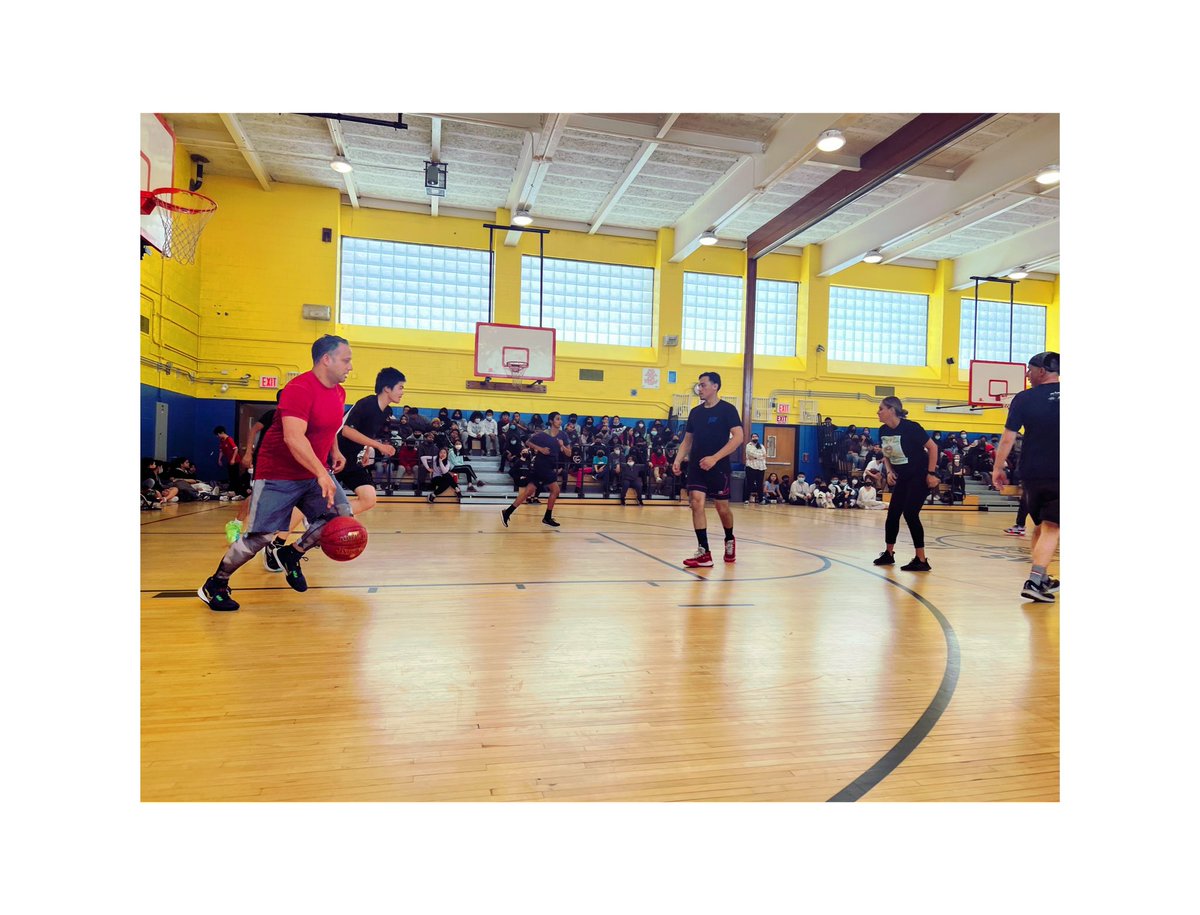 SunsetParkPrep's tweet photo. Our student/staff basketball tradition has officially been restored. Due to the pandemic, today marked our first game since December 2019. That’s a win for all of us. Great job to all who played! #goprep https://t.co/D5stmQZCmQ
