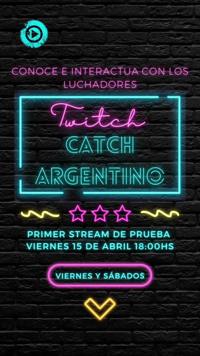 Primer Stream de prueba este Viernes a las 18:00Hs
twitch.tv/catchargentino