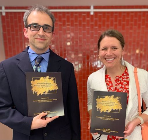 Brian Fellows (@bfellows_drhs) on Twitter photo CONGRATS to Mr. Lederer for receiving his National Board pin tonight for the first time AND to Ms. Daniels for re-certifying her National Board and getting another pin!
These are two amazing professional educators and we are fortunate they are Wildcats! <a href="/NBPTS/">National Board</a> <a href="/DrewBakerHCPS/">Drew Baker</a> CONGRATS to Mr. Lederer for receiving his National Board pin tonight for the first time AND to Ms. Daniels for re-certifying her National Board and getting another pin!
These are two amazing professional educators and we are fortunate they are Wildcats! <a href="/NBPTS/">National Board</a> <a href="/DrewBakerHCPS/">Drew Baker</a>