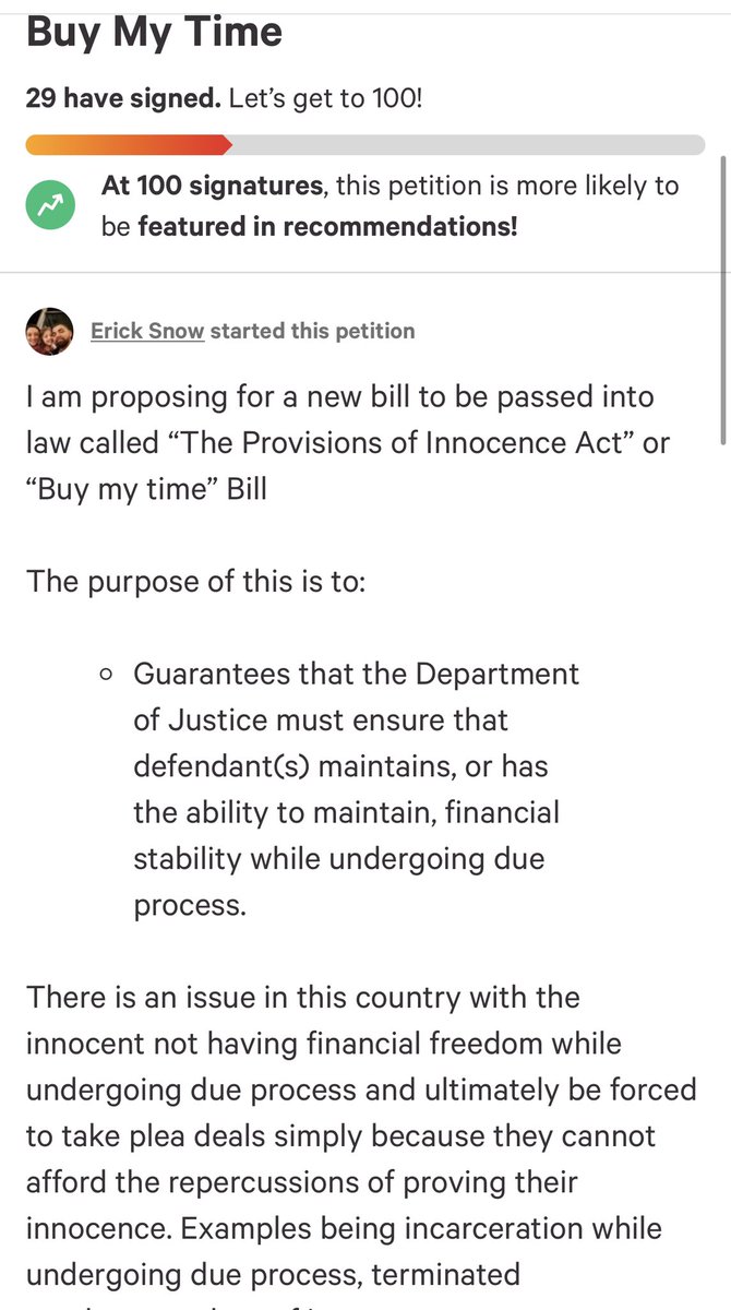 Senpaii_Papii's tweet photo. I believe I have what may be the solution to prison reform.
Like, share, and sign. 🖋���

https://t.co/Swwao27GCP

#Prisonreform #protecttheinnocent #endprivateprisons #BuyMyTime #EndBailBondsman https://t.co/eswNCTe4wB