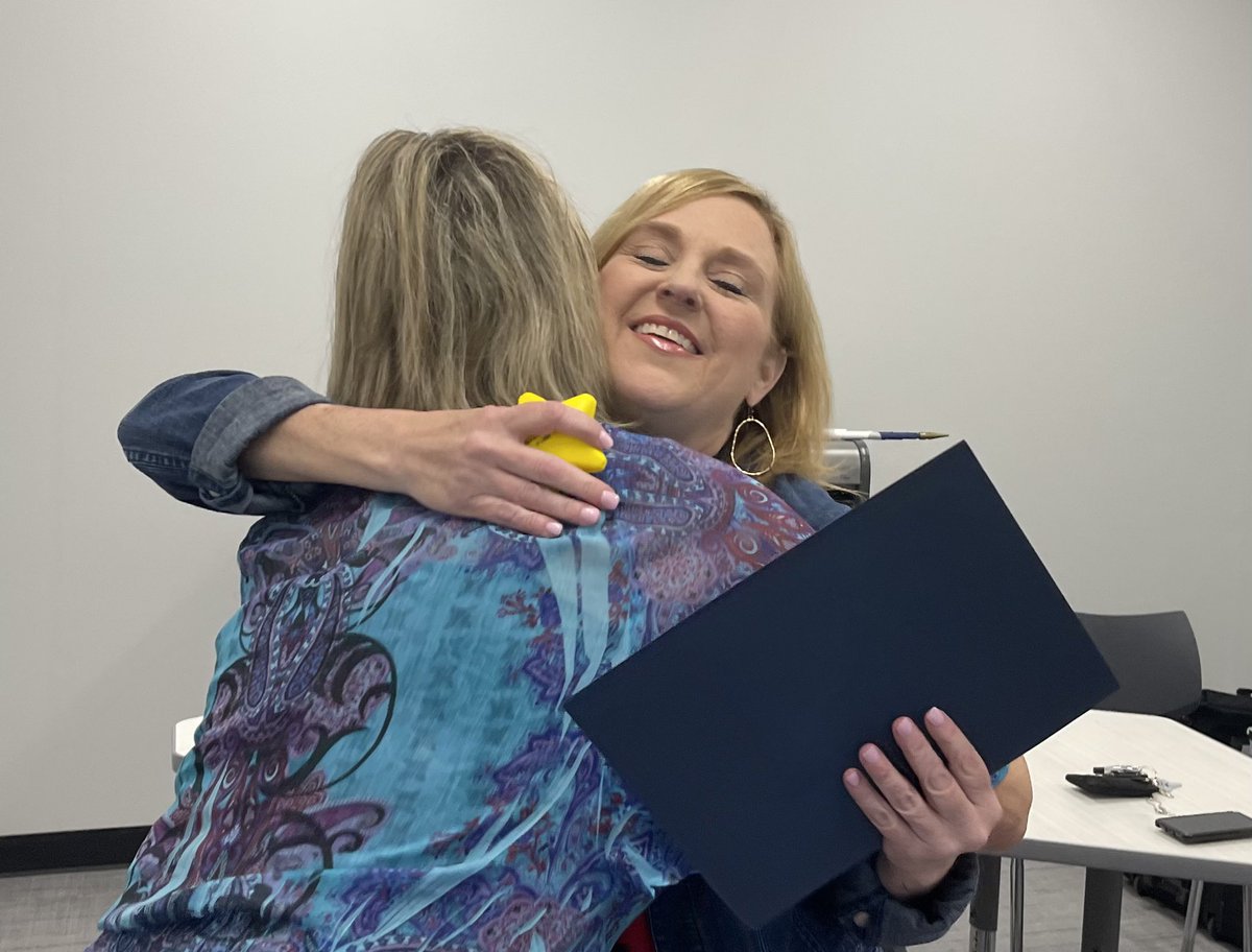 Today we recognized Diag Ms. Miller with Principal <a href="/slawsonlisd/">Stephanie Lawson</a> &amp; SpEd Director <a href="/SarahAFJ/">Sarah Johnston</a> She not only supports <a href="/MemorialSTEM/">Memorial Elementary</a> but she also supports <a href="/Camey_ES/">Camey Elementary</a> she is a true #LISDAllStar