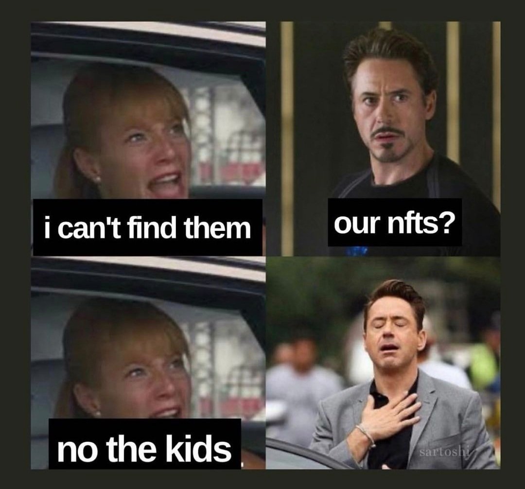 Such a relief! 😌

#nftmemes #nftcommunity #NFT #NFTGANG #NFTs #NFTCollection #NFTdrop #nftart #nftcollector #OpenSeaNFT #opensea #ETH #Ethereum #PolygonNFT #Polygon #PolygonNFTs #NFTdrops #india #kalakarproject #happyhusky