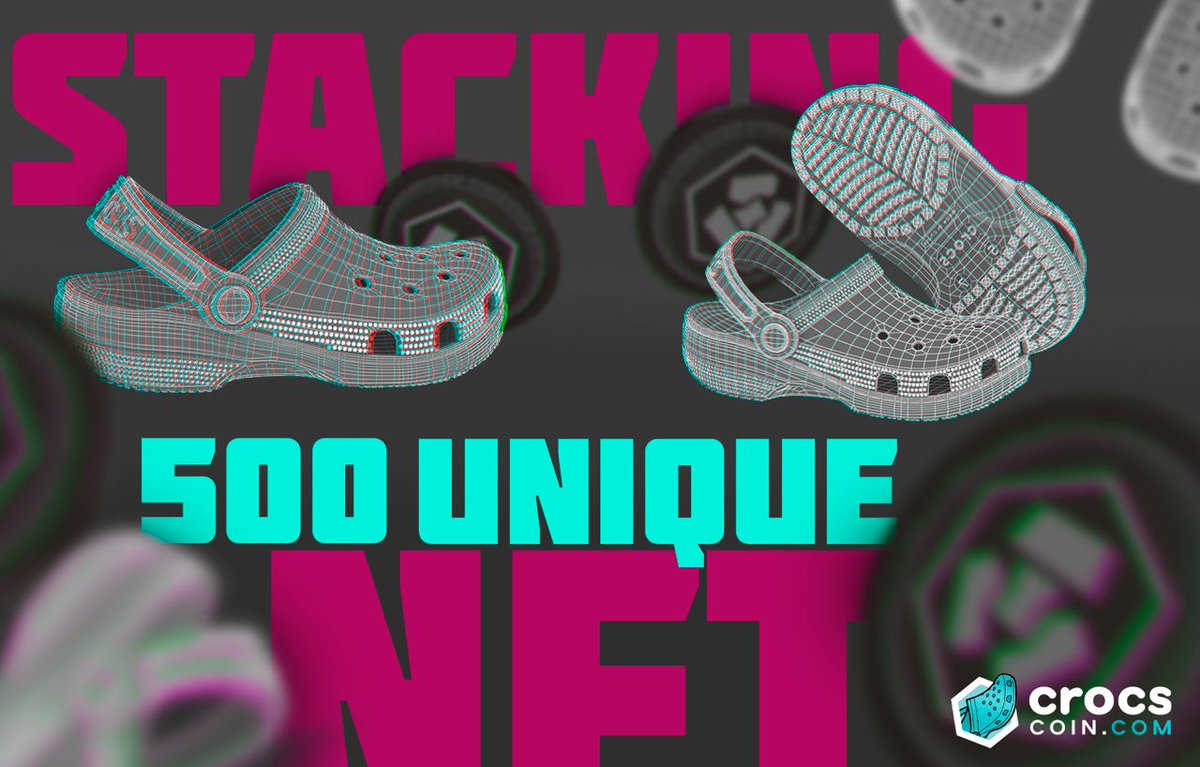Marie5588's tweet photo. CROCS COIN 1.5k MC

NFT Collection of 500 unique $Crocs, in blockchain CRONOS, stacking system with high income, daily rewards for the community in CRO, and a big futur.

https://t.co/KcUFlLhEEm

https://t.co/mvVG6AkdPV

https://t.co/LMZ9PYkL4j https://t.co/khujo0HWbl