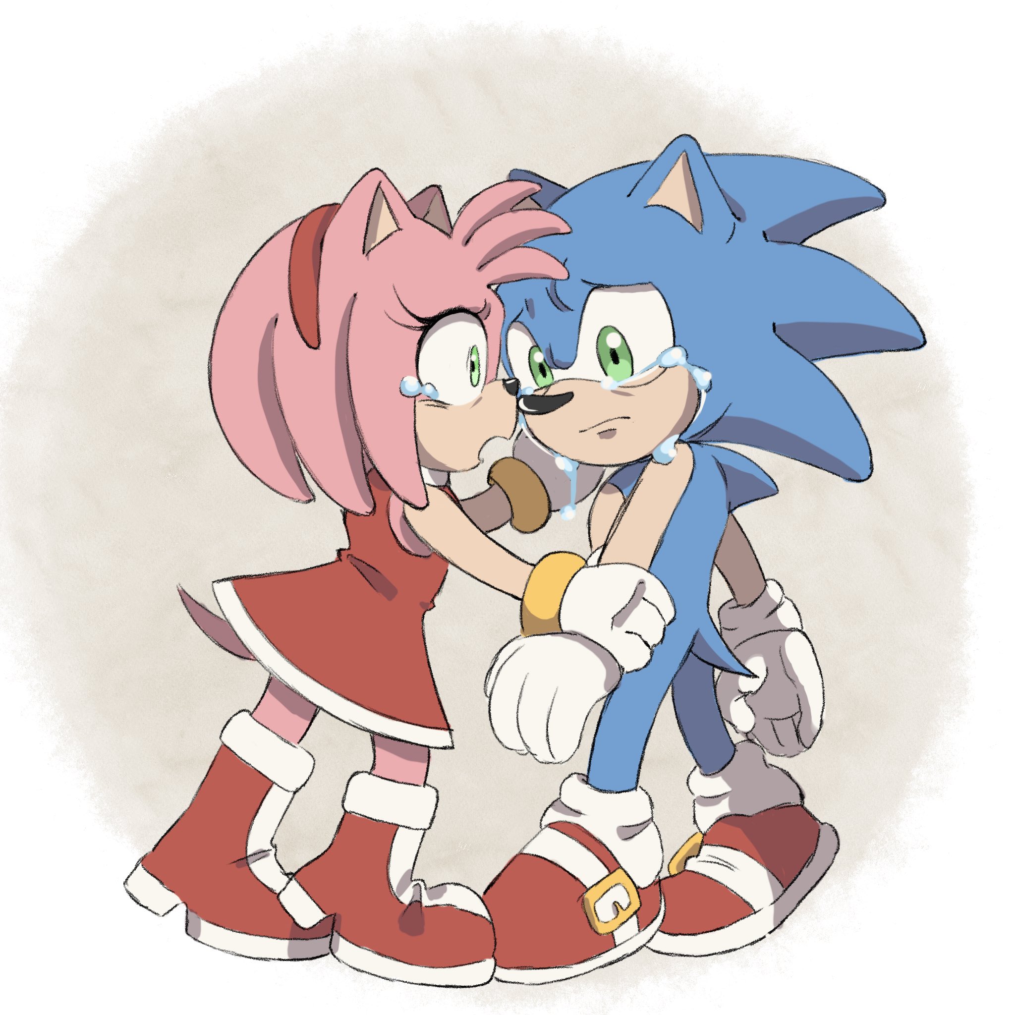 쿠모🌻 on X: Boom Sonamy💙💖 #SonicTheHedgehog #AmyRose