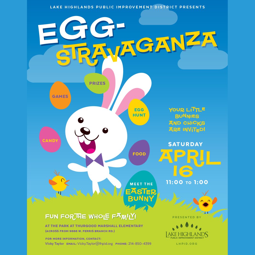 OttoApts's tweet photo. Fun for the whole family! Saturday, April 16! Head to Thurgood Marshall Elementary for an Egg-Stravaganza! https://t.co/JOKYYURdFw