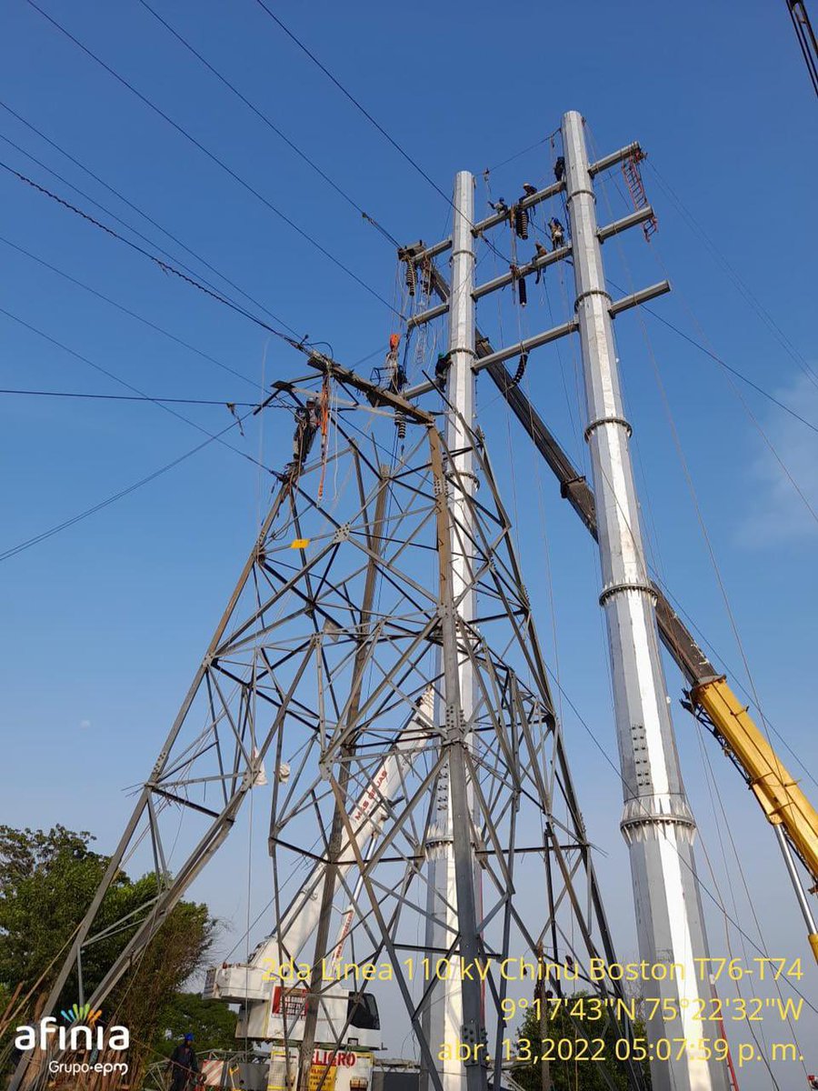 AfiniaGrupoEPM's tweet photo. #AfiniaEnSucre 👷🏽‍♂️⚡️Por imprevistos en los trabajos de la línea Chinú-Boston, las labores se extenderán hasta las 10:00 p.m. aproximadamente. Estamos comprometidos con minimizar el tiempo de normalización del servicio en Corozal, Morroa, Los Palmitos y sectores de Sincelejo. https://t.co/KALNUmyf9a