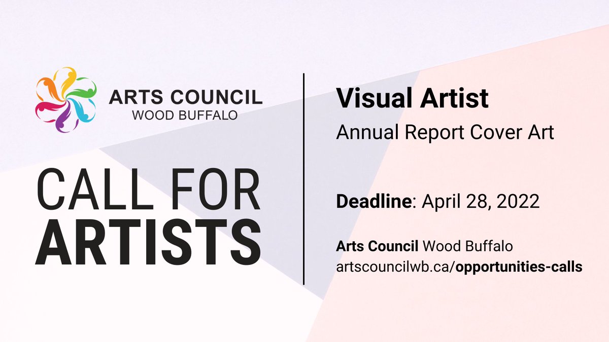 We are looking for local 2D or 3D visual artists, illustrators, photographers, graphic designers, printmakers or painters to submit artwork for our 2021 Annual Report cover, reflecting the theme of “Healing".artscouncilwb.ca/opportunities_… #YMM #YMMArtsTogether