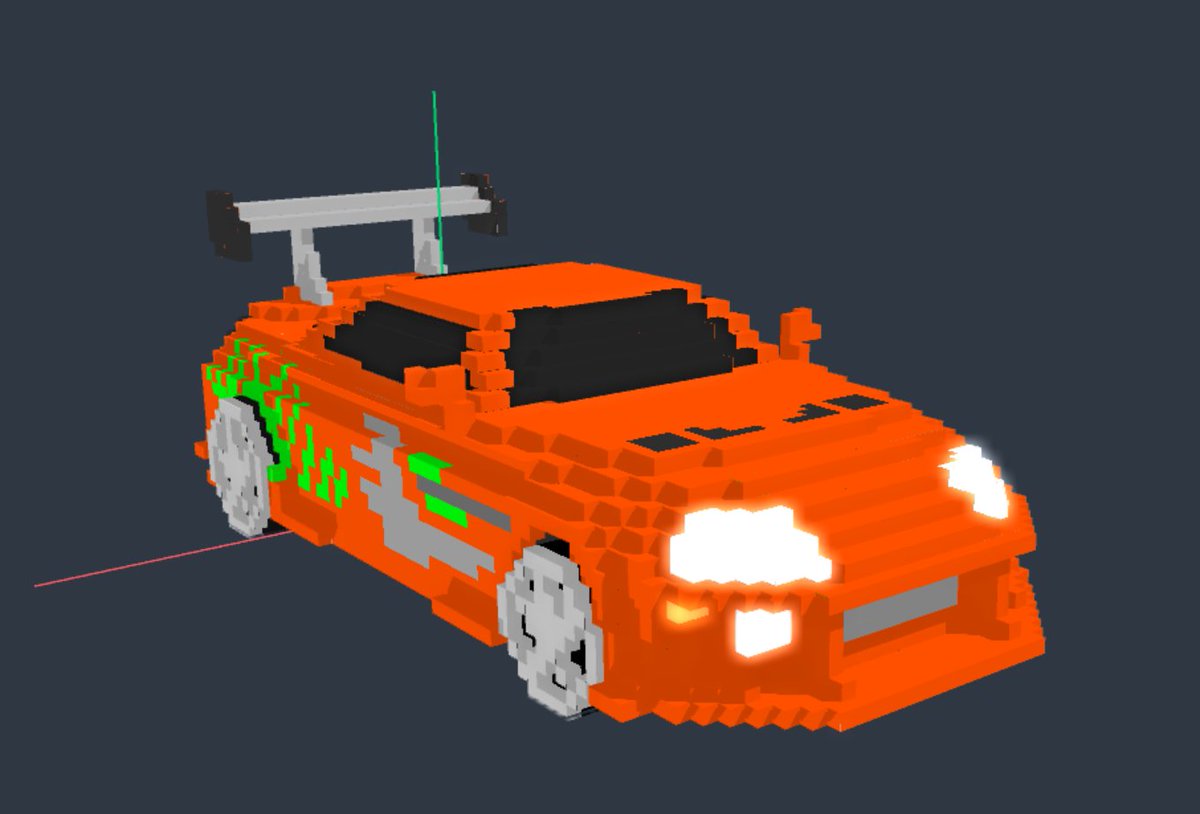 BeneLangegger's tweet photo. Wait. IS THIS A SUPRA!!!?!? @TheSandboxGame #voxelart https://t.co/qNgHERGhOd