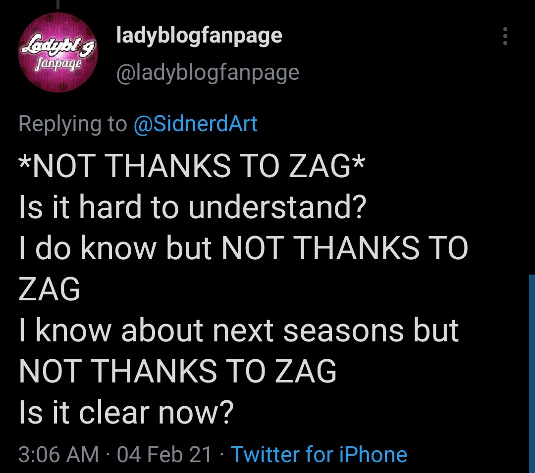 BeeLady12's tweet photo. Espérons que Zag le lira quand même. Les citations ne peuvent pas être masquées ou supprimées. Fais attention https://t.co/XwHakeMCBF
