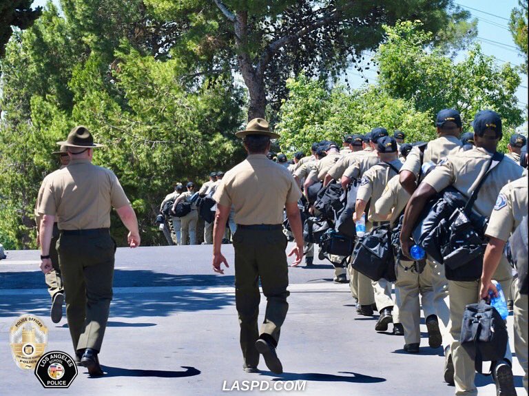 LASchoolPolice's tweet photo. Day Zero at #RioHondoPoliceAcademy for Class 213. Best of luck to our recruits as they begin their law enforcement journey.

Recruit Ramirez standing tall &amp; proud. Ready to run, ready to learn &amp; ready to work! 
💪🏽🏃🏻‍♀️
#JoinOurTeam #LASPD #NowHiring #LawEnforcement #Career https://t.co/Wukfft3q4O