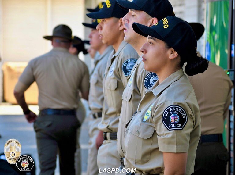 LASchoolPolice's tweet photo. Day Zero at #RioHondoPoliceAcademy for Class 213. Best of luck to our recruits as they begin their law enforcement journey.

Recruit Ramirez standing tall &amp; proud. Ready to run, ready to learn &amp; ready to work! 
💪🏽🏃🏻‍♀️
#JoinOurTeam #LASPD #NowHiring #LawEnforcement #Career https://t.co/Wukfft3q4O