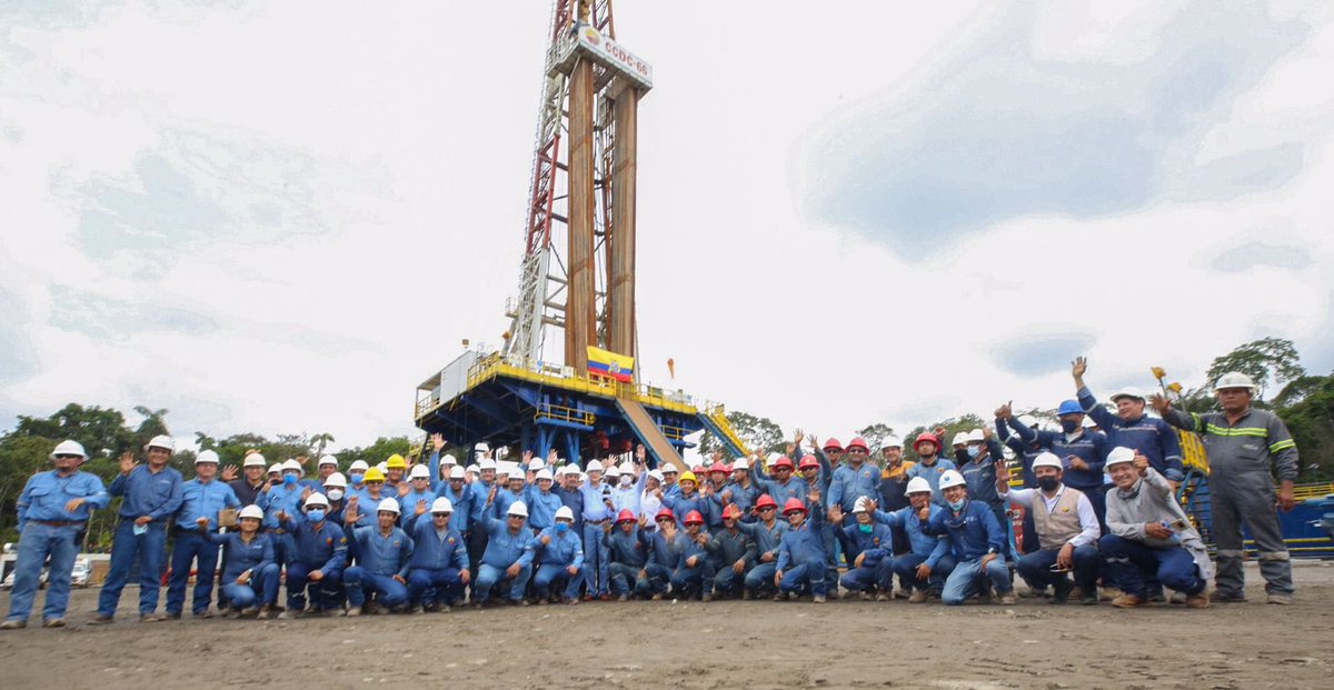 ¡Estamos cumpliendo!

Hoy arrancó la producción del primer pozo en el campo Ishpingo, que es parte del Bloque 43-ITT. Avanzamos con firmeza para duplicar la producción petrolera, generando oportunidades y más recursos para luchar contra la desnutrición crónica infantil.