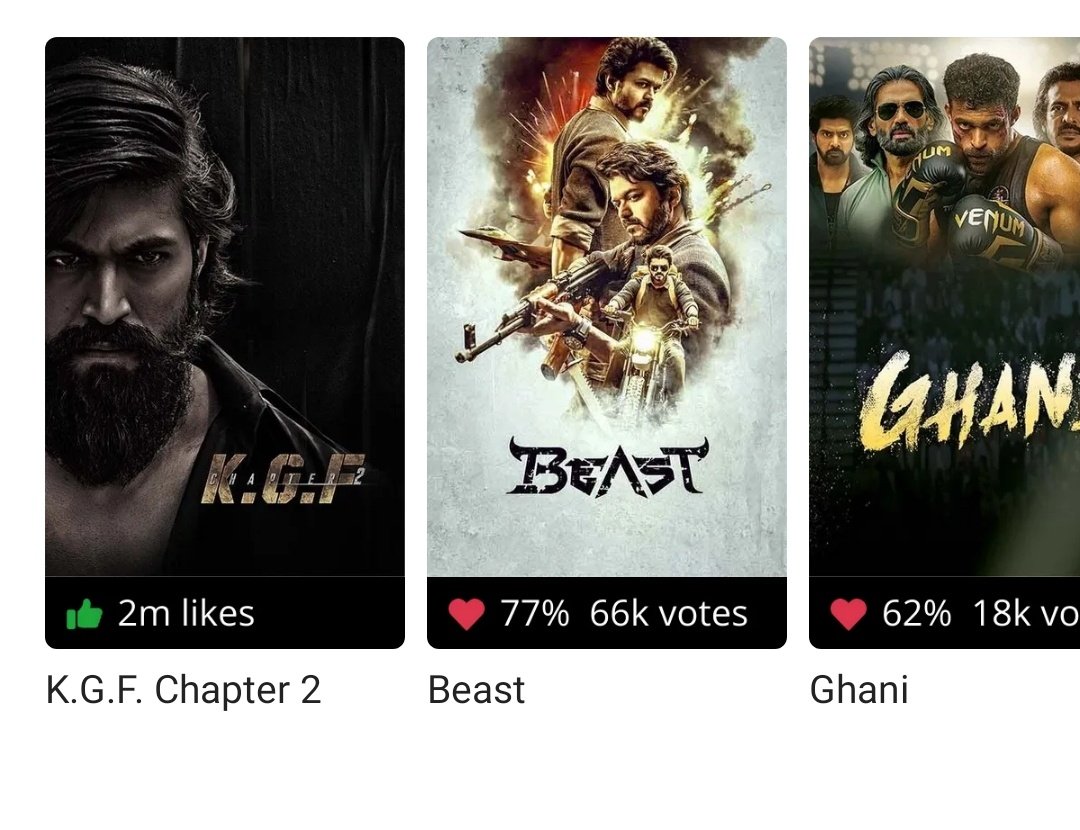 rajeshtweets11's tweet photo. Top @bookmyshow Interests Movies..

#KGFChapter2 - 2M+ 💥💥💥

#Valimai - 2M+

#RRRMovie - 1.6M+

#Baahubali2 - 1.1M+

#Ajithkumar𓃵 @tarak9999 @AlwaysRamCharan #Prabhas @TheNameIsYash #KGF2 #Yash #YashBoss #KGF2InCinemas #KGF2review #KGF2FDFS #KGFChapter2review #KGF #KGF2Tickets https://t.co/iXs8QbOywq