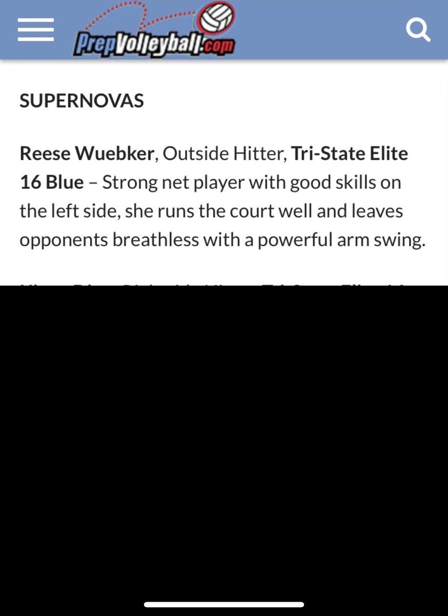 Thank you <a href="/PrepVolleyball/">PrepVolleyball.com</a> for the mention!
