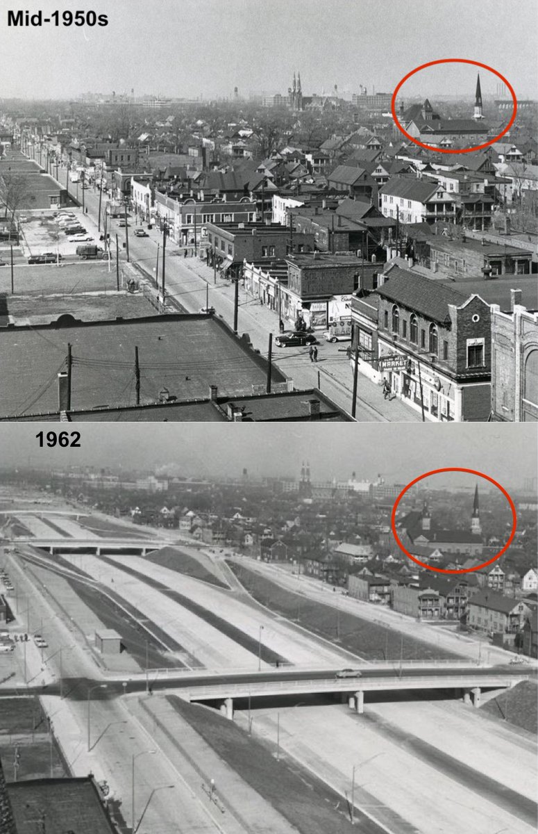 VisionZeroCA's tweet photo. @PeterNorton12 @DrTaraGoddard 😧

#detroit #urbanfreeway #motordom #dialitback https://t.co/XwsnGXz4ka