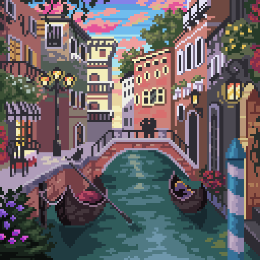 PixelArtJourney's tweet photo. Memories of Venice. #pixelart https://t.co/KCzyUfFEvN