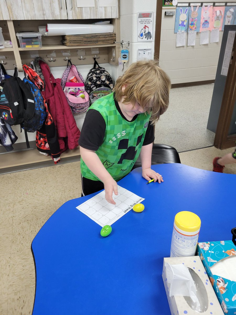 MissGoodwin2G's tweet photo. Easter Egg Addition Scavenger Hunt!!  This was a big hit with these 1st graders.   We know our math facts!  #washpride https://t.co/XFB5b3ha3e