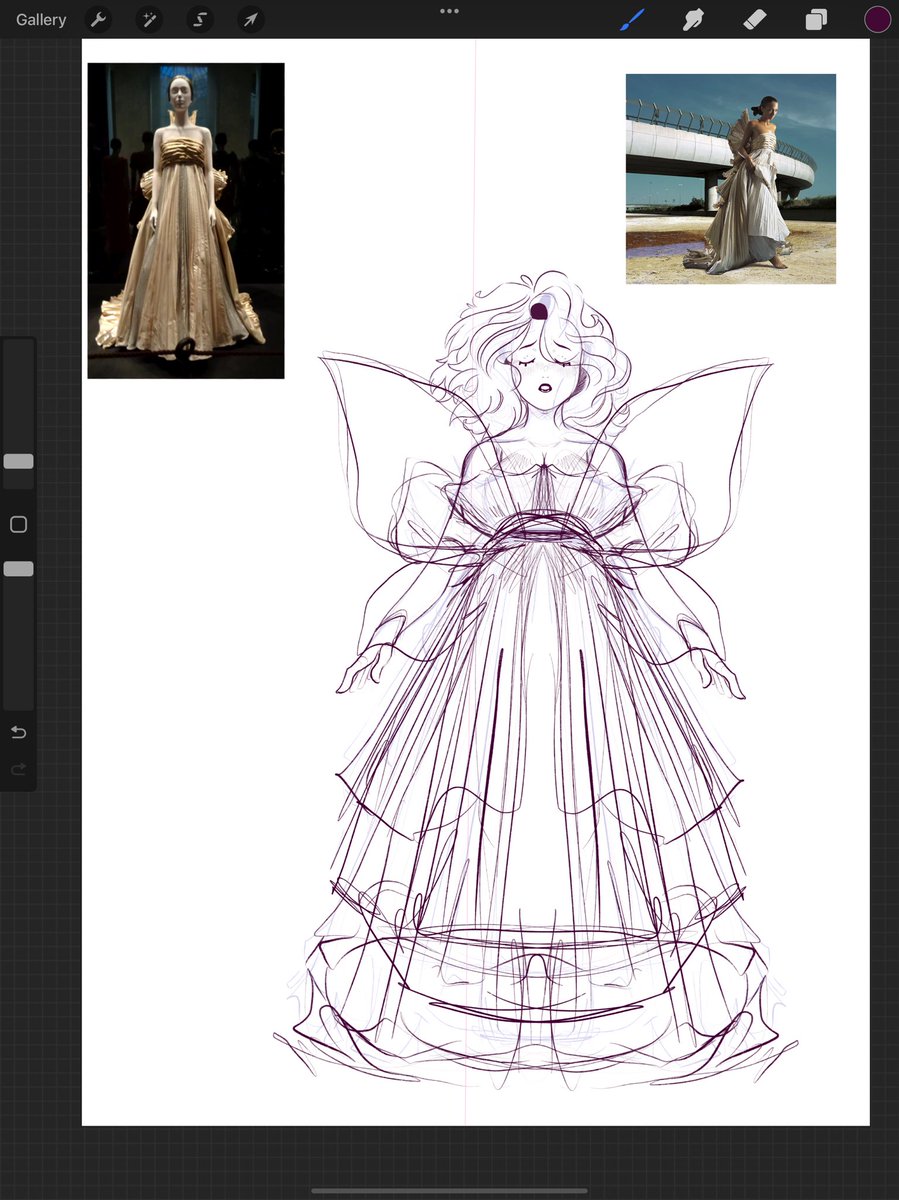 Redesigning Lili's Golden Dress. Lili has two dresses her white and gold. I like the simplicity of her white dress and now I want to tackle the gold that she had originally worn in 2016 