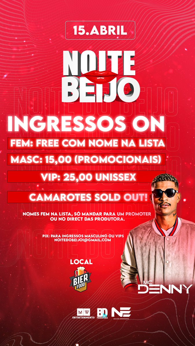 neentreteniment's tweet photo. Batemos a meta de 800 nomes femininos na lista!!
ingressos Vip 80%
camarotes *esgotados!
SE TU AINDA NÃO GARANTIU O TEU INGRESSO PARA ESSE BELO ENCONTRO NA SEXTA FEIRA, TU TÁ É PERDENDO TEMPO.
Meninas, venham colocar o nomezinho na lista free correee🔥🔥 https://t.co/5AV9TWr25j