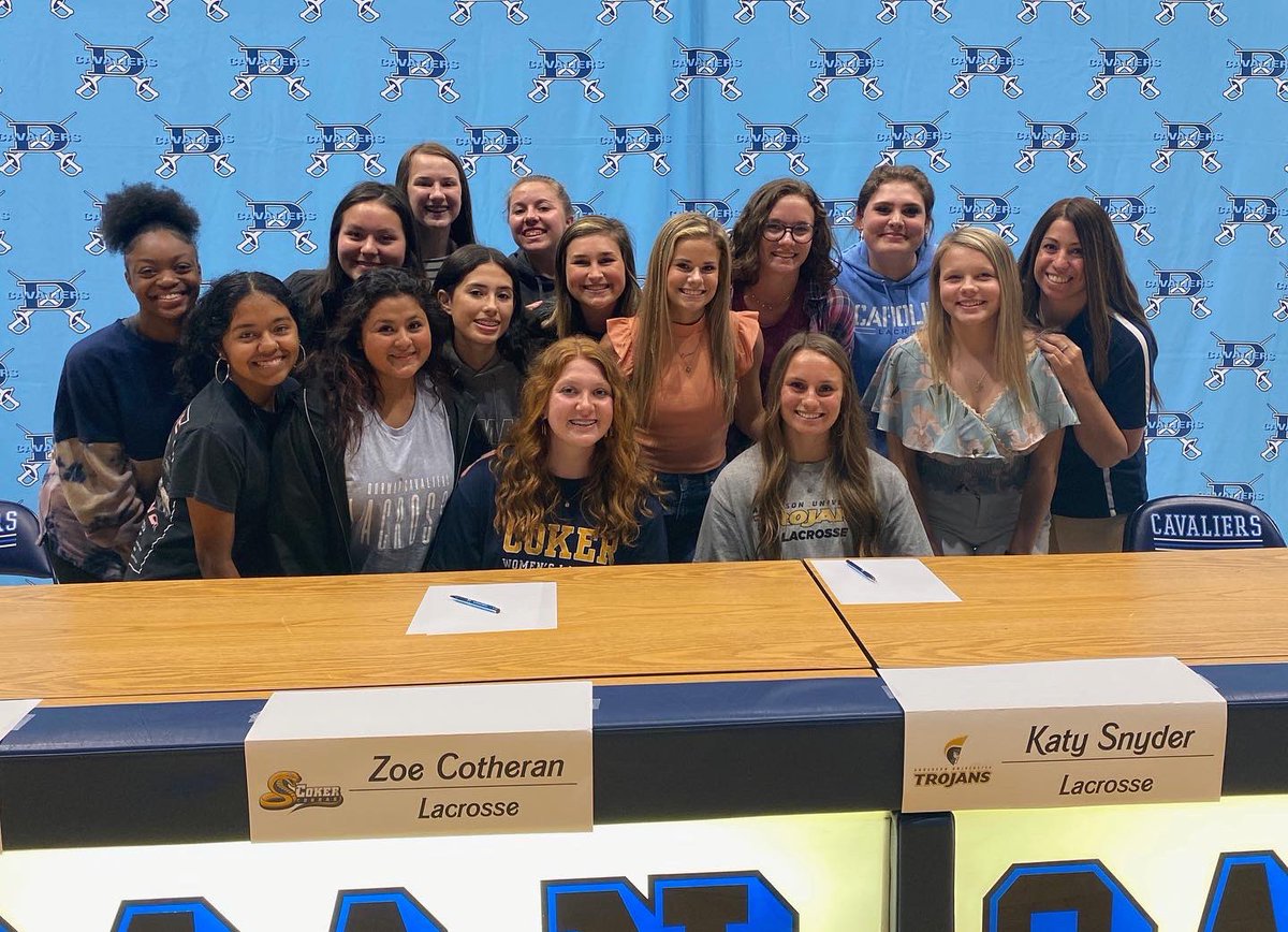 Congrats to our seniors Katy Snyder (Anderson University) and Zoe Cotheran (Coker University) for signing to amazing universities to continue their academic and athletic careers.
