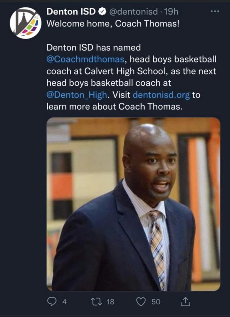 Congratulations to my my <a href="/coachmdthomas/">Coach Michael Thomas</a>