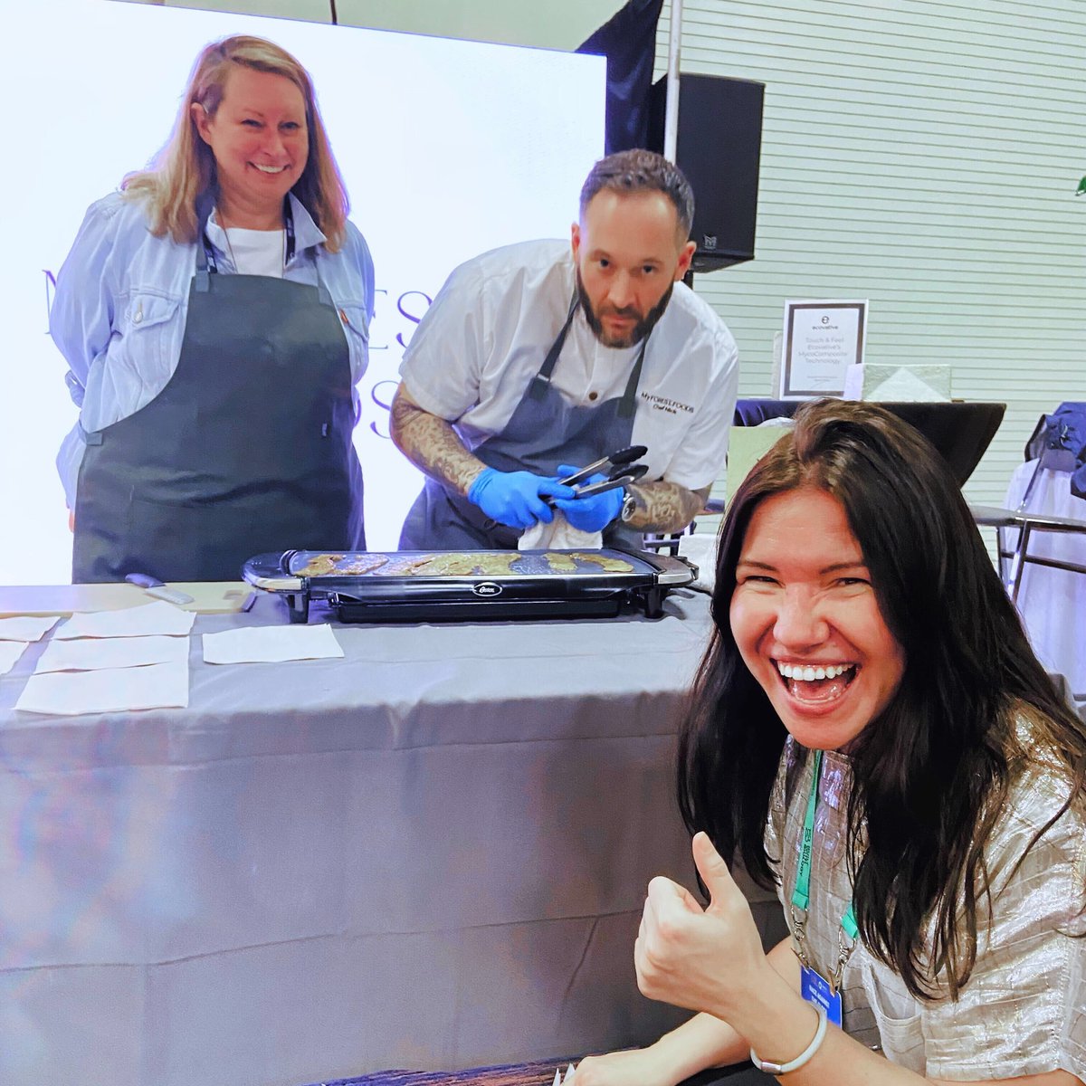 I have a new favourite food and it’s mushroom bacon 🍄 🥓 
<a href="/myforestfoods/">MyForest Foods</a> <a href="/ecovative/">Ecovative</a> @BuiltWithBio 
#builtwithbiology