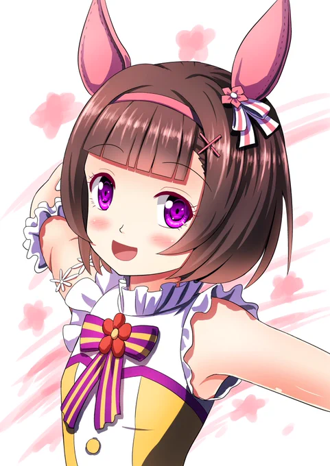 ニシノフラワー描きました可愛くて危うく課金しそうになりました(無課金勢)#ウマ娘 #ニシノフラワー #ウマ娘イラスト #絵描きさんと繋がりたい #イラスト 