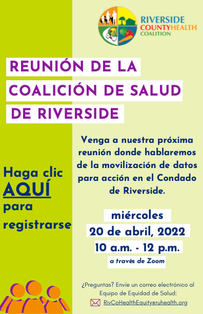 HARCdata's tweet photo. It's not too late to register for the April 20th Riverside County Health Coalition meeting, where HARC’s CEO Dr. Jenna LeComte-Hinely will be sharing the results of Riverside County, Public Health COVID-19 Needs Assessment! 

To register, click here: https://t.co/p4g0vx3NmS https://t.co/H0hvNbLs66