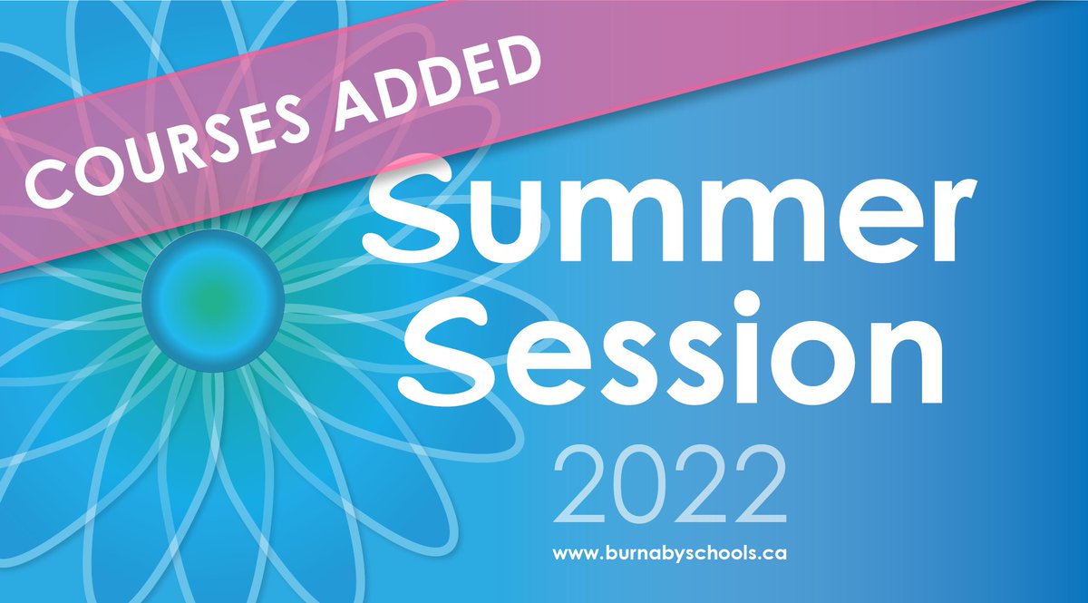 Due to high demand, more #BurnabySchools elementary #SummerSession courses have been added, including classes in Art, Engineering, and Ultimate Frisbee, among others. Please check our website regularly for updates. 
Learn more: ow.ly/iT5m50IJjbC