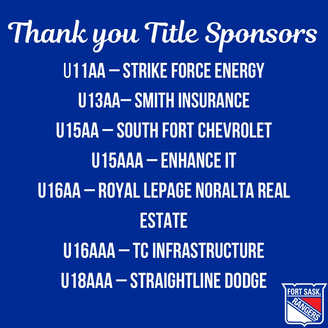The RAC would like to thank our corporate sponsors, including those listed below that took on the platinum (naming rights) sponsorships for our RAC teams! 

We appreciate all of your support!!!!  #RedBuckets #CommunitySupporters