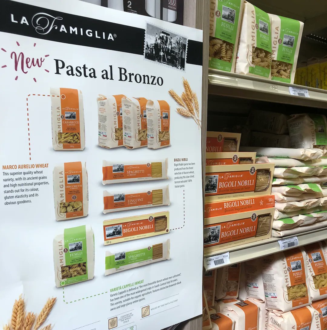 BosaFoods's tweet photo. NEW! From LaFamiglia - Pasta al Bronzo. Highest quality, a must try!
.
.
.
.
#italianfood #italiancusine #italiancooking #foodievancouver #supertasty #lotsofcheese #lovetocook #bosafoods #bosafoodie https://t.co/FMD1IEXwZj
